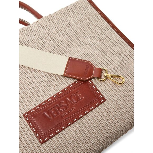 Versace Athena Raffia Tote Bag - Picture 5 of 14